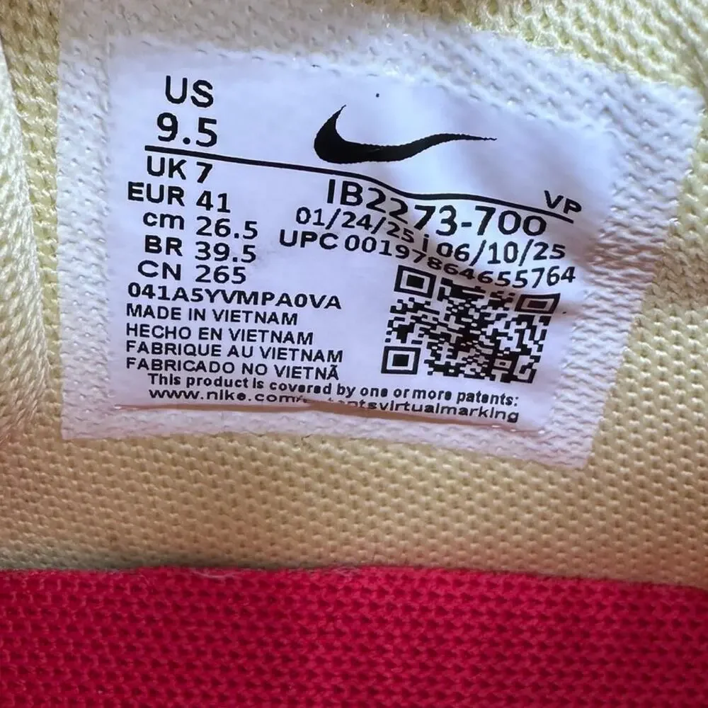 Nike Sabrina 3 'All-Star' Volleyball Soft Yellow Court Sneakers Womens Size 9.5